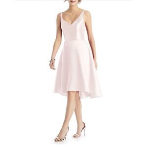 NWT Alfred‎ Sung Blush Cocktail V-Neck Dress Size 18